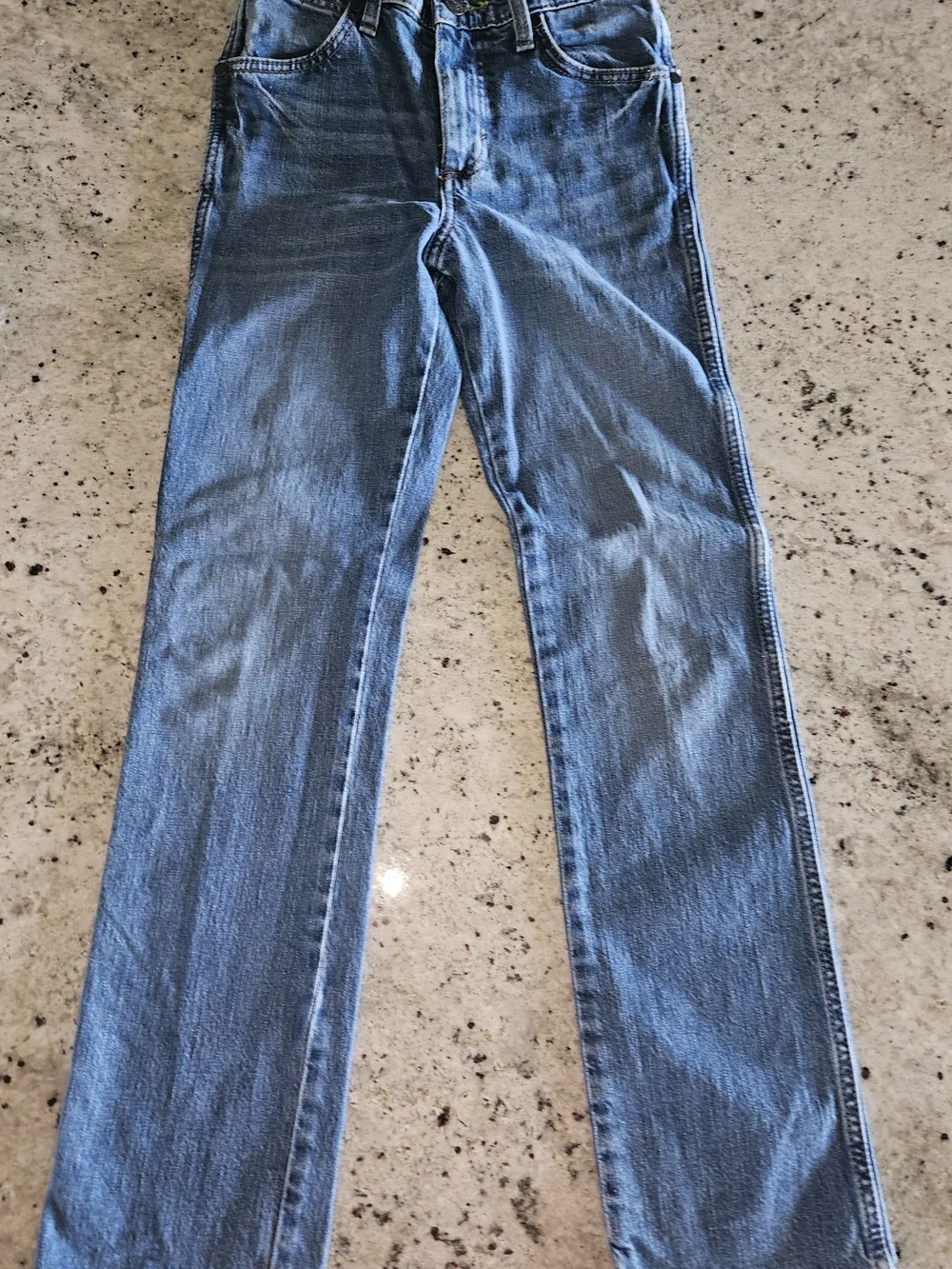 WRANGLER RETRO SLIM FIT Straight-Leg Denim Jeans in Blue